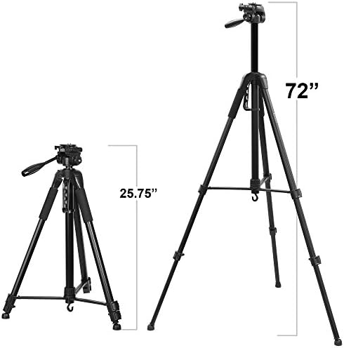 Ravelli APLT6M 72" Light Weight Aluminum Tripod/Monopod, with Carrying Bag and Universal Smartphone Mount Adapter - Image 2