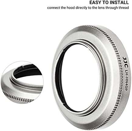 (Silver) Camera Lens Hood for NIKKOR Z DX 16-50mm F3.5-6.3 VR on Z30 Z fc ZFC Z50, Replace Nikon HN-40 Lens Hood, Compatible w 46mm Cap and 46mm Filter - Image 3