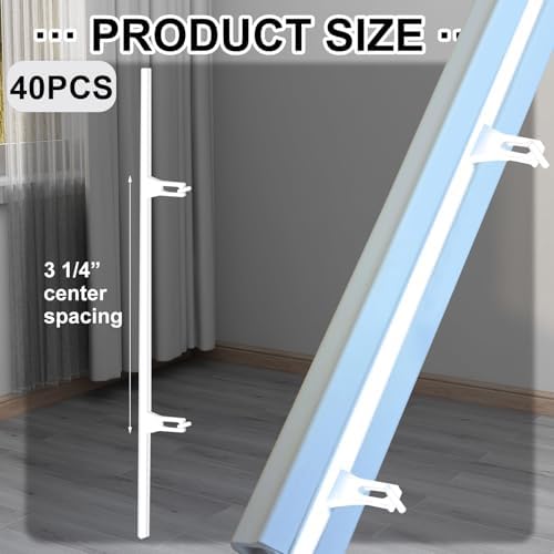 40 Pcs Shutter Repair Slider Connector Plantation Shutter Repair Kit Replacement Parts, 2 Connect 3.25" Center Spacing - Image 2