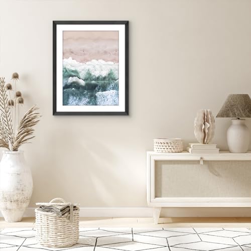 Americanflat 22x28 Poster Frame - Matted to 18x24 - Engineered Wood - Black - Image 5