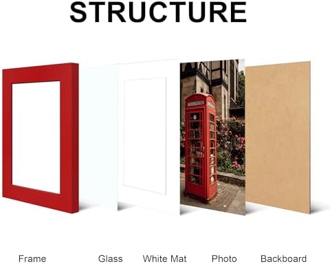 5x7 Picture Frame Set of 4 with Real Glass, Wall & Tabletop Display - Image 3