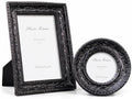 Cuspin Black Vintage Picture Frame Set of 2, Gothic Baroque Resin Frames by Cuspin