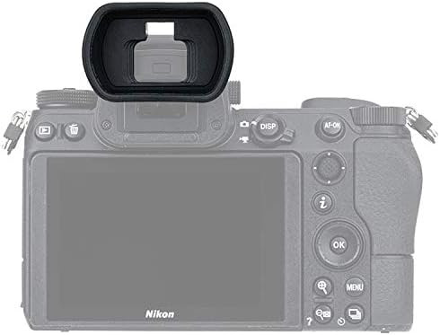 JJC KIWIFOTOS Ergonomic Long Camera Eyecup for Nikkor Z5 Z6 Z7 Z6II Z7II, Eye Cup Eye Piece viewfinder Replace DK-29 Eyecup, Soft Silicone, 50 * 33 * 21mm, Compatible with Nikon Z6 II Z7 II Z6 Z7 Z5 - Image 4