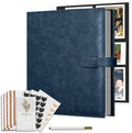 Vienrose 13"x11" Scrapbook Album Gift Set Faux Leather DarkBlue 60 Pages by Vienrose