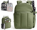 BAGSMART Small Camera Backpack for Women with Laptop Compartment, Green by BAGSMART
