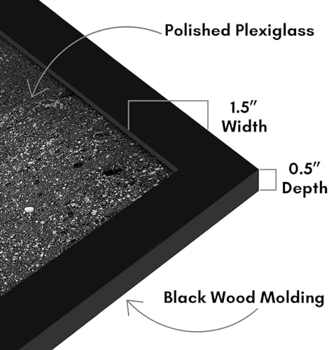 Americanflat 26x38 Poster Frame - Engineered Wood - Black - Image 3