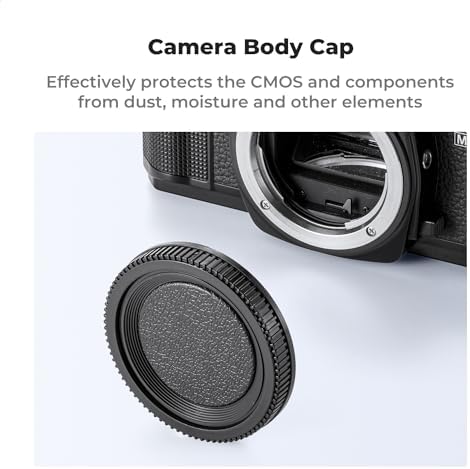 K&F CONCEPT MD Mount Rear Lens Cap & Body Cap Cover & Hot Shoe Cover Kit - Image 2