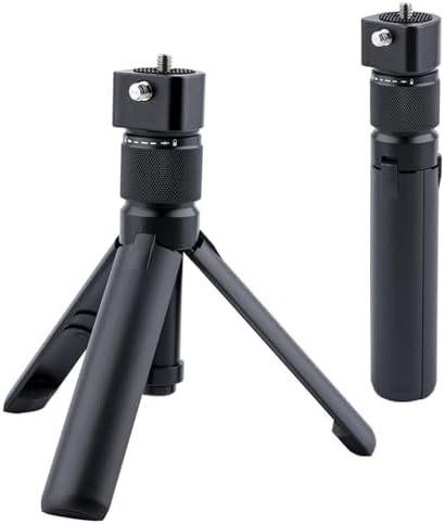 Bullet Time Handle Tripod Rotating Grip for Insta360 X5/X4/X3, DJI OSMO 360 2 Pocket 3, GoPro – 360° Rotating Grip, 1/4" Thread, 6 lbs Capacity, Compact Selfie Stick by Unknown