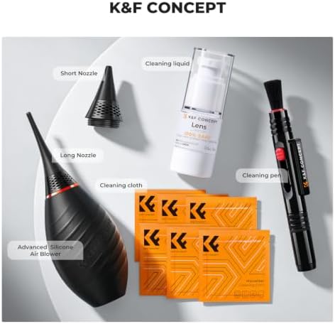 K&F CONCEPT 10-in-1 Photo Camera Cleaning Kit for Lensc,Camera, Cell Phones - Image 2