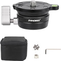 INNOREL Tripod Leveling Base, LB50 Leveling Base Half Ball with Offset Bubble Level and Bubble Level Bag for Ballhead, Fluid Head, Gimbal Heads, Z Flex Head, Tripods and Monopods with 3/8" Thread by INNOREL