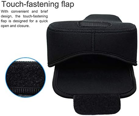 JJC Black Ultra Light Neoprene Camera Case for Sony a6600 a6500 a6400 a6300 a6100 a6000 a5100 w/55-210mm Lens, Pouch Bag for Fujifilm Fuji X-T30 X-T20 X-T10 W/ 55-200mm Lens, Elastic, Water Resistant - Image 3