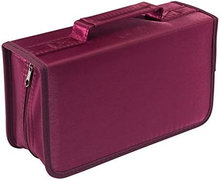 Capacity CD/DVD case Wallet, Storage,Holder,Booklet (128 Rose) by Rekukos