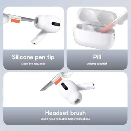 Laptop Cleaner, All in 1 airpod Cleaner kit Keyboard Cleaner Set, Computer MacBook Earphone Camera Cleaning Kit, Tablet and Screen Dust Brush Tool for Computer, PC, TV Camera Lens Computer Vacuum - Image 3