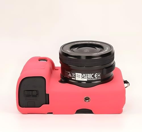 Case for Sony Alpha A6400 A6300, 2 Screen Protector, Peach Red - Image 4