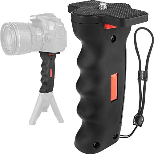 Camera Handle Grip,1/4" Camera Handheld Stabilizer with Wrist Strap,Chromlives Handle Grip Support Mount for DSLR Camcorder Smartphone Action Cameras Led Video Light by ChromLives