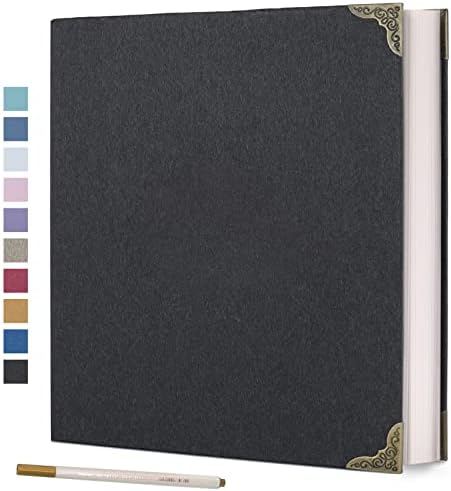 Vienrose 3-Ring Self-Adhesive Photo Album 12x12 In, 40 Pages, Black by Vienrose