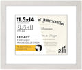 Americanflat 11.5x14 Picture Frame - Matted to 8.5x11 - White by Americanflat