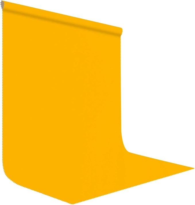 Yellow Photography Backdrop for Photoshoot, Fabric 8x10ft | Polyester Studio Photo Backgrounds, Non Reflective, Easy to Hang, for Portrait Shoot, Product, Party Decor, Video Creation by LYLYCTY