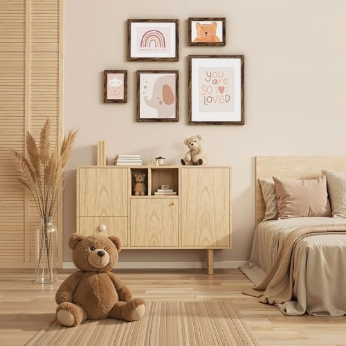 Vittanly 8x10 Picture Frame Made of Solid Wood for Wall & Table, Dark Brown - Image 6