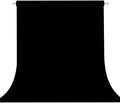 Black Photography Backdrop for Photoshoot, Fabric 6x9ft | Versatile Studio Photo Backgrounds, Non Reflective, Easy to Use, for Portraits, Product, Party, Video Creation by TERSUM