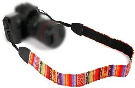 Camera Strap Canvas Rainbow Shoulder Strap with Quick Release Buckles - Image 2