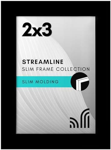 Americanflat 2x3 Picture Frame - Slim Molding - Black by Americanflat