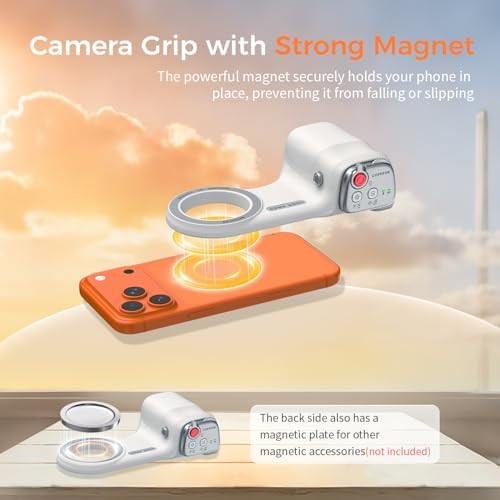 COMITOK Phone Camera Grip MOCA ARCO for Video Recording with Thumb Rest Area Design for iPhone Pro Max, with Enhanced Phone Mount & Detachable Remote for Easy Shooting, Video Call, Support iOS17/18/26 - Image 6
