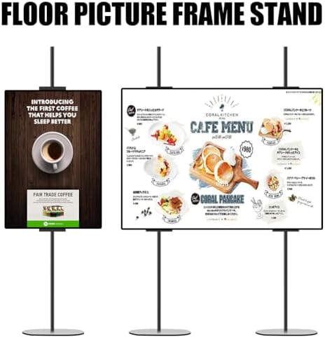 56" Adjustable Floor Picture Frame Stand, Easel Stands for Display - Image 2