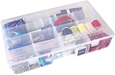 ArtBin 6980AG XL Solutions Box with Dividers, Art & Craft Organizer, [1] Plastic Storage Case, Clear - Image 2