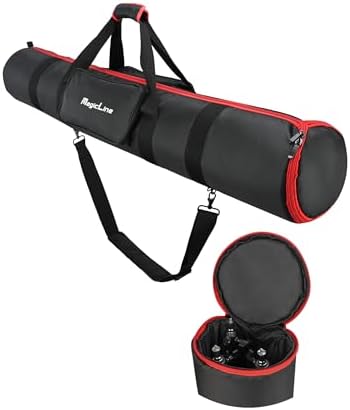MagicLine Tripod Carrying Case Bag 47.2x7.9x7.9inch, with 2 Outer Pockets+1 Inner Pocket+3 Inner Compartments, Padded Carry Case for Light Stands,Mic Stands,Tripods,Monopods by MagicLine