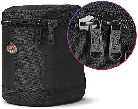 DSLR Lens Case Pouch for Small Camera Lens, Fits Up to 3.35" x 4.53" - Image 4