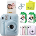 Fujifilm Instax Mini 12 Instant Film Camera (Pastel Blue w/ 40 Instant Film Sheets) by FUJIFILM