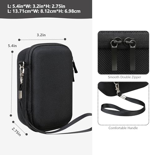 Hard Travel Case for Sony ZV-1, ZV-1F, ZV-1 II Digital Camera, Black - Image 3