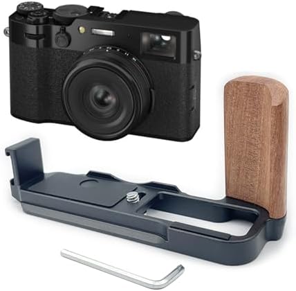 Ergonomic Camera Cage Wood Handle Grip for X 100VI 6th Generation, Pearwood Color, Essential Photography Studio Gear Stylish Pearwood Finish - Image 4