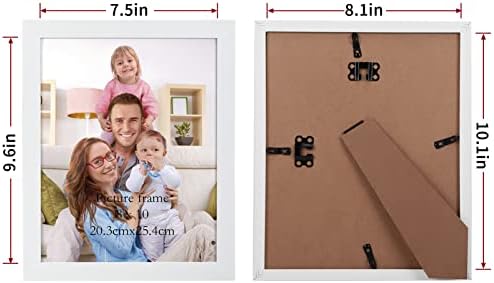 Giftgarden White 8x10 Picture Frame Pack of 12, Multi White Woodgrain 8 by 10 Photo Frames Bulk for Wall or Tabletop Display - Image 2
