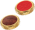 2Pcs Shutter Button (Light Brown/Red) - Upscale Delicate, Camera Soft Release Button Brass Threaded Soft Release, for Fuji by Unknown
