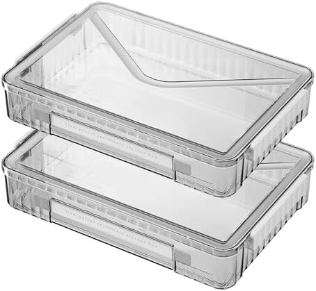 Clear Stackable Project Case, 2 Pack, for A4 by RHONZHAO