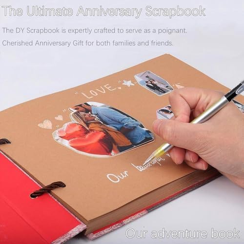 Handcrafted Adventure Book DIY Memory Scrapbook Diary - Image 2