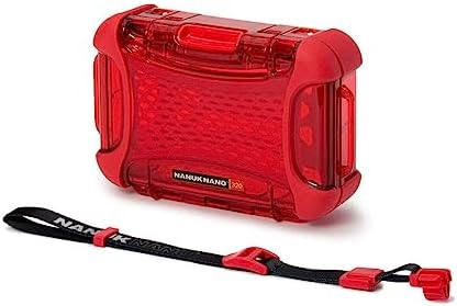 Nanuk 320-0009 Nano Series Waterproof Medium Hard Case for Phones, Cameras and Electronics (Red) by NANUK