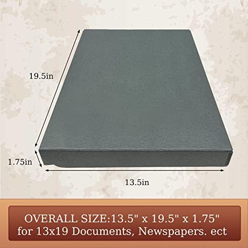 Golden State Art, Clamshell Archival Storage Box 13x19, Gray, Pack of 2 - Image 2