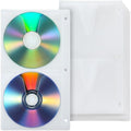 Kosiz 36 Pcs DVD Sleeves Binder Pages 3 Ring, 4 Disc 144 Capacity by Kosiz
