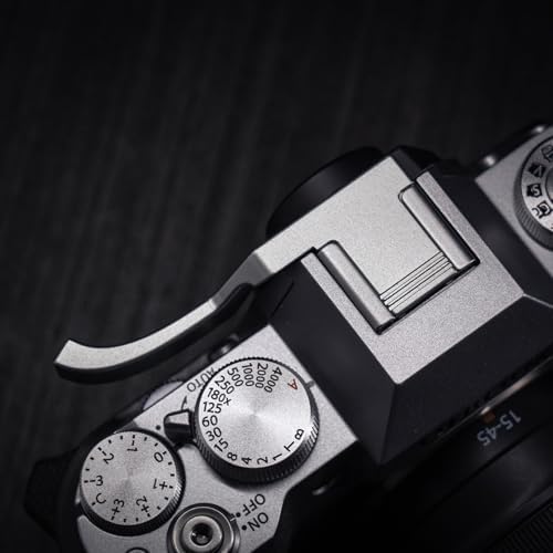 Iborrys Metal Thumb Up Grip for Fujifilm Fuji X-T50 XT50 Camera, Hot Shoe Thumb Rest Support Grip ，Exclusive Vintage Anti-Slip Pattern, Enhance The camera's Grip Feel (Silver) - Image 4