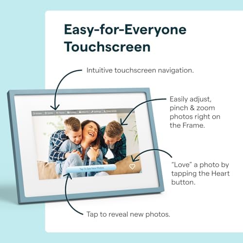 Skylight Digital Picture Frame 2 – 10" Full HD Touchscreen, Classic Blue - Image 7