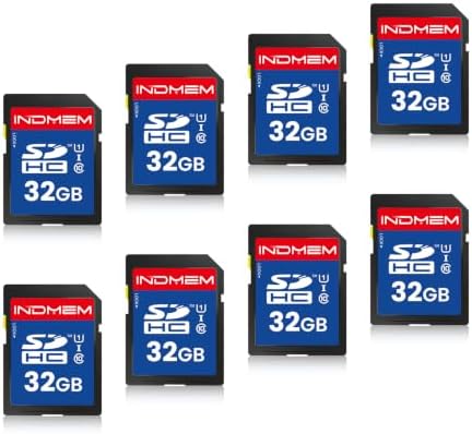 SD Card 32GB, 8-Pack UHS-I Class 10 MLC Flash Memory Cards, High Speed Full HD Video Recording Secure Digital Cards for Camera DSLR Action Cam Camcorder Phone Digital Device by READYXIO