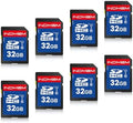 SD Card 32GB, 8-Pack UHS-I Class 10 MLC Flash Memory Cards, High Speed Full HD Video Recording Secure Digital Cards for Camera DSLR Action Cam Camcorder Phone Digital Device by READYXIO