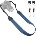 Universal Camera Strap - Camera Neck Strap, Adjustable Shoulder Straps Compatible with Canon, Fujifilm, Nikon, Olympus, Panasonic and other SLR and mirrorless cameras - Blue by OIAWH