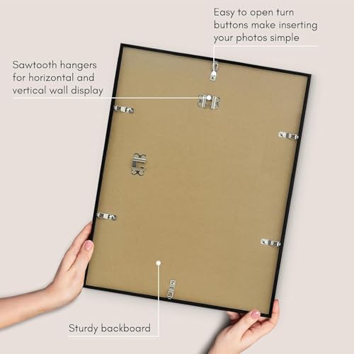 Americanflat 14x18 Poster Frame - Slim Molding - Black - Image 5