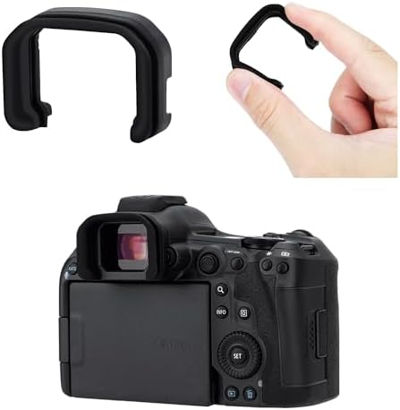 JJC Soft Rubber Eyecup Eyepiece Viewfinder for Canon EOS R5 Mark II Camera by JJC