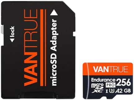 Vantrue 256GB microSDXC UHS-I U3 4K Memory Card with Adapter for Dash Cams - Image 2