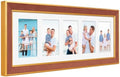 Suede 8x24 Picture Frame Display 5 Opening Picture Frames Collage 4x6 Wall Decor with Mat,Multi Photo Frame for Plexiglass,Wall Decor,1Pack,Brown by AnoziebyProductsunder